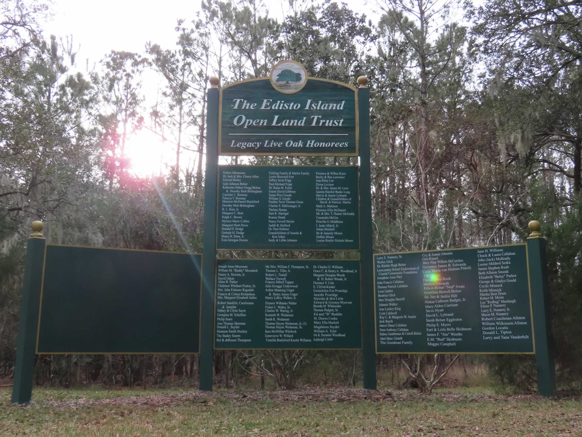 Legacy Live Oak Memorial Park Edisto Island Open Land Trust, South